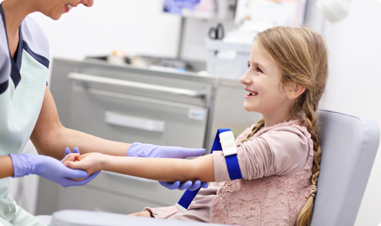 prise de sang pour enfant